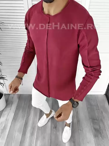 Bluza barbati grena slim fit T3654 X31-3