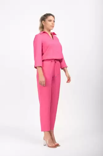 Bluza din vascoza LaDonna de culoare roz