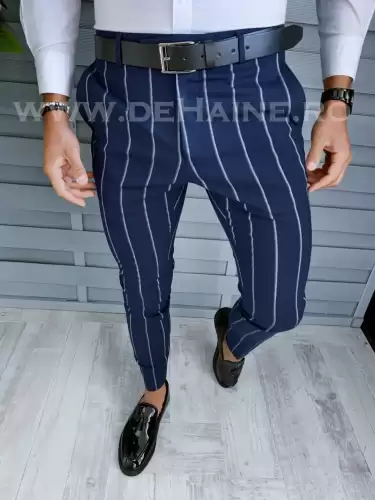Pantaloni barbati eleganti in dungi B1901 I14-1.2