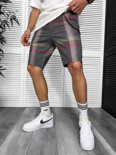 Pantaloni scurti casual carouri 13327 D4-3.3
