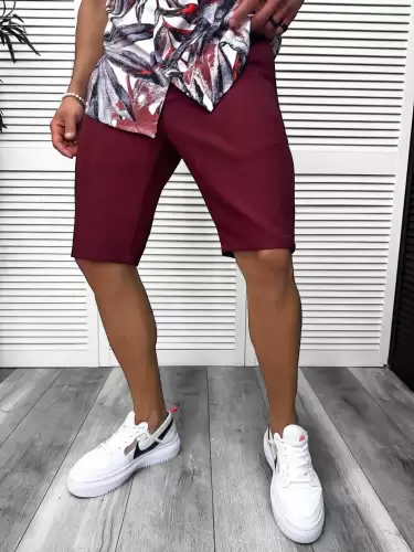 Pantaloni scurti casual grena 13057 D3-2.2