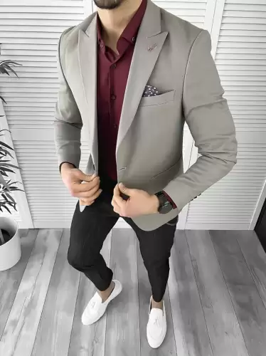 Tinuta barbati smart casual Pantaloni + Camasa + Sacou 10374