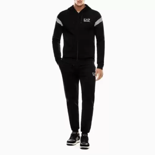 Trening EA7 TRAIN 7 LINES M T-SUIT HOODIE FZ CH BR