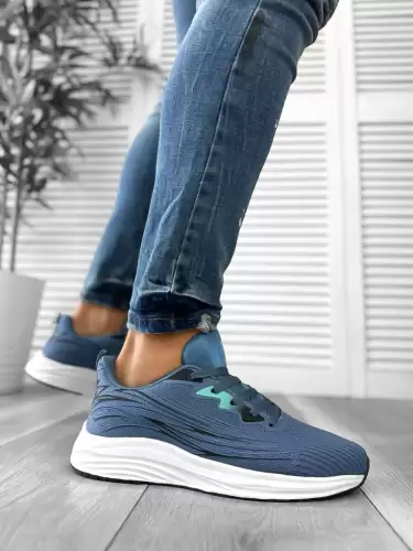 Adidasi barbati casual albastri 737 T4-1