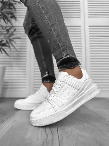 Adidasi barbati casual albi 071  N7-1