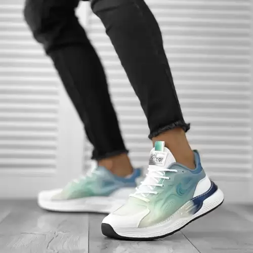 Adidasi barbati casual albi 12100 T15-4