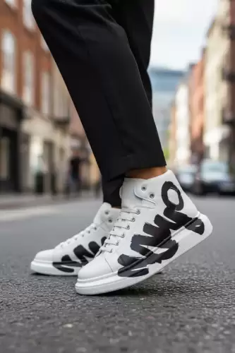 Adidasi barbati casual albi 6620