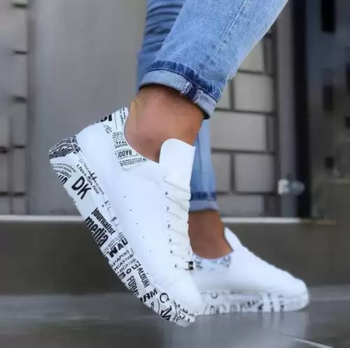 Adidasi barbati casual albi B3623  T53-2