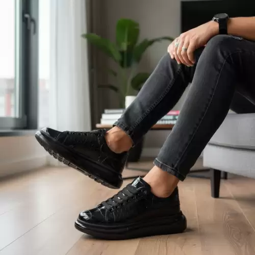 Adidasi barbati casual negri 0956 n9-4