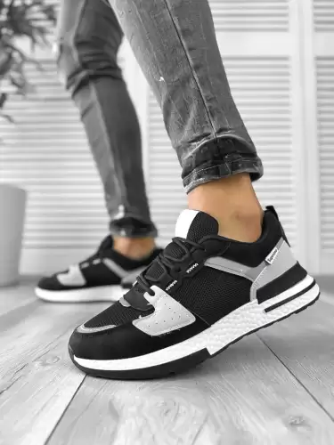 Adidasi barbati casual negri B018 N2-4