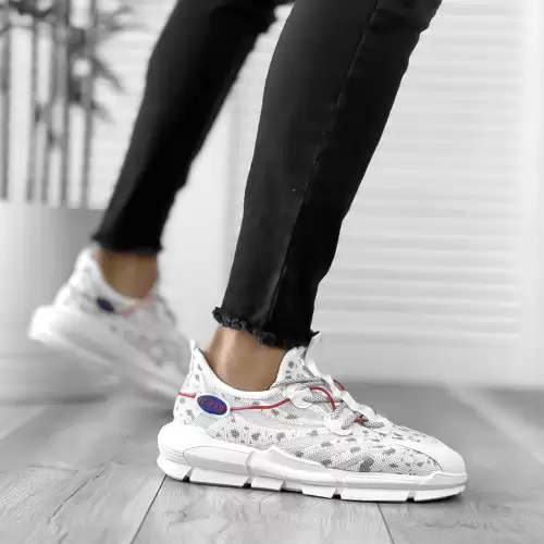 Adidasi barbati gri din panza dh52 T55-2