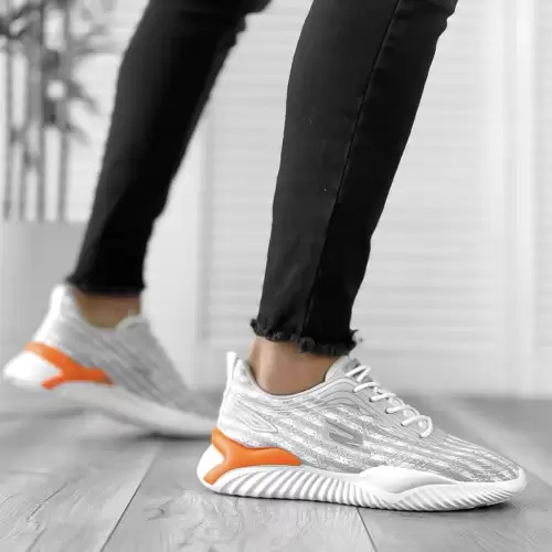 Adidasi barbati gri din panza L3083 N9-4