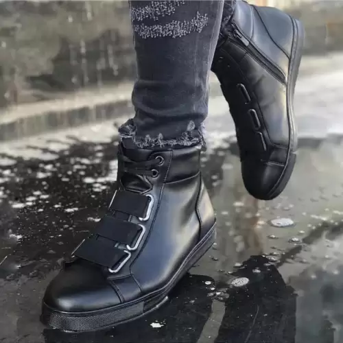 Adidasi barbati inalti negri Z5111 T13-4