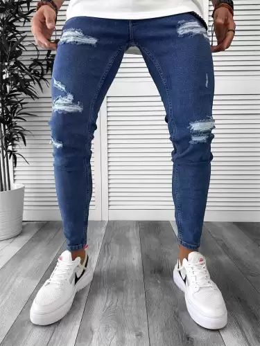 Blugi barbati conici albastri 6321 M3-4.2