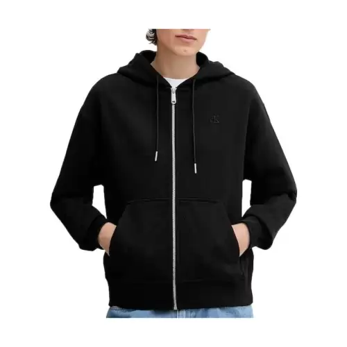 Bluza cu fermoar Calvin Klein ARCHIVE LOGO FRENCH TERRYFZ HOO