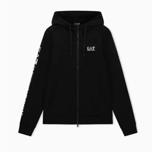 Bluza cu fermoar EA7 TRAIN LOGO SERIES M HOODIE FZ EXTENDED LOGO COFT CC