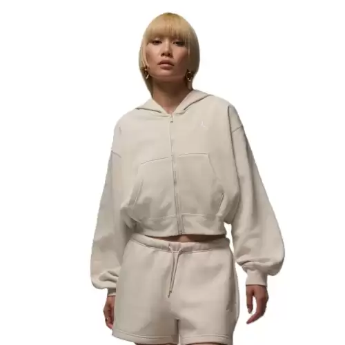 Bluza cu fermoar Nike W J BRK FLC FZ MOD CROP