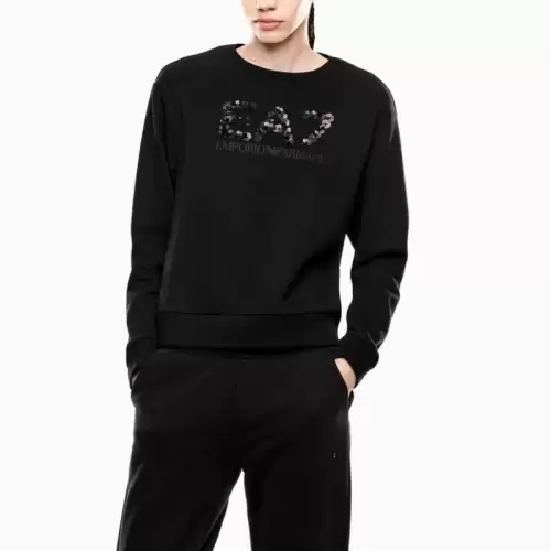 Bluza EA7 TRAIN LOGO SERIES W T-TOP CN CRYSTAL