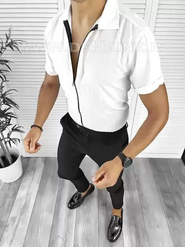 Camasa barbati casual alba slim fit B8411 P20-1.3