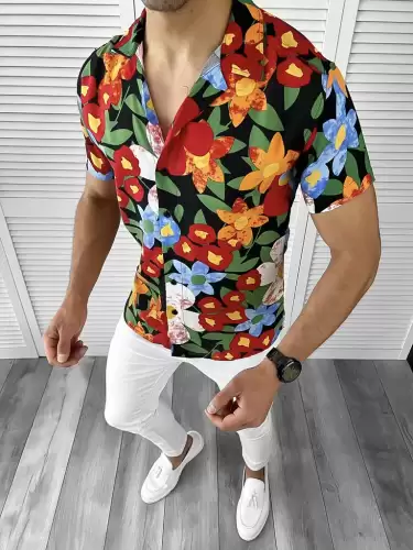 Camasa barbati PREMIUM cu imprimeu 11749 O4-1.3