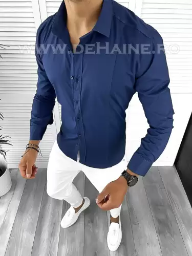 Camasa barbati slim fit bleumarin B9312 O2-5.1