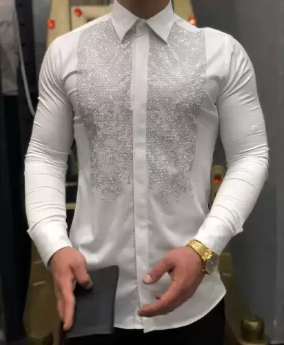 Camasa barbati slim fit pentru evenimente B7715 25-4.3