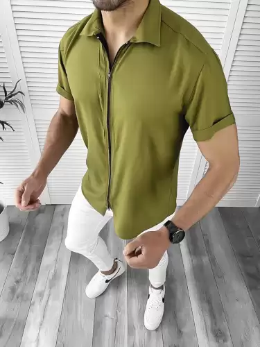 Camasa barbati slim fit verde 10616 O4-2.2
