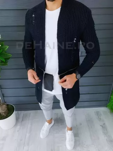 Cardigan barbati bleumarin slim fit ZR T3639  P18-4.2