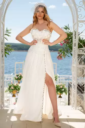 Corset Stralucire de Diamant cu motive florale stilizate