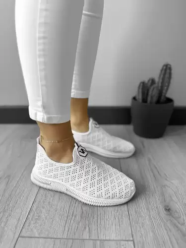 Espadrile dama casual albe CL06 T5-3