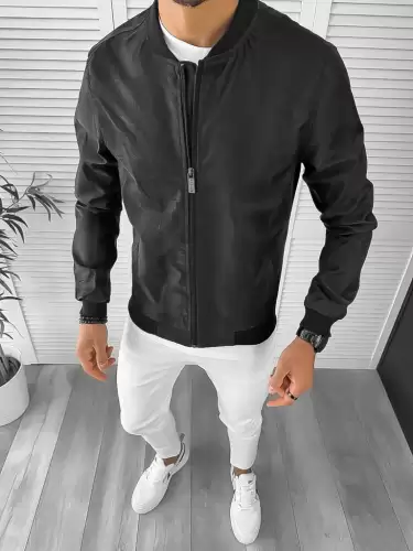 Geaca barbati de toamna neagra 12973 66b