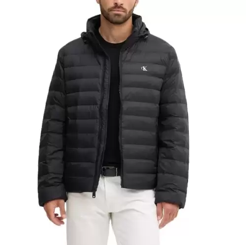Geaca Calvin Klein LS NYLON LT WT HOODED FZPUFFER