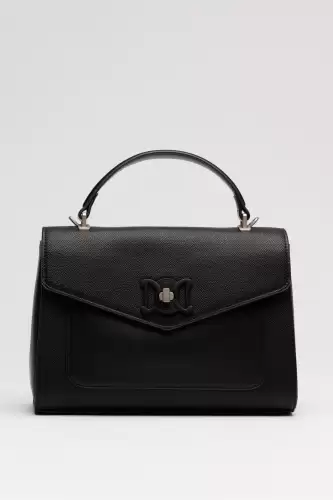 Geanta neagra office din piele ecologica