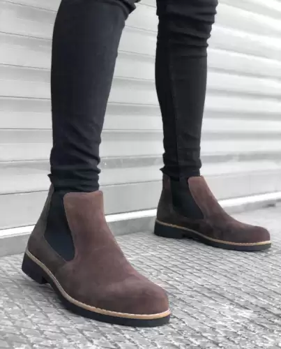 Ghete barbati piele intoarsa eco 12208 T58-1