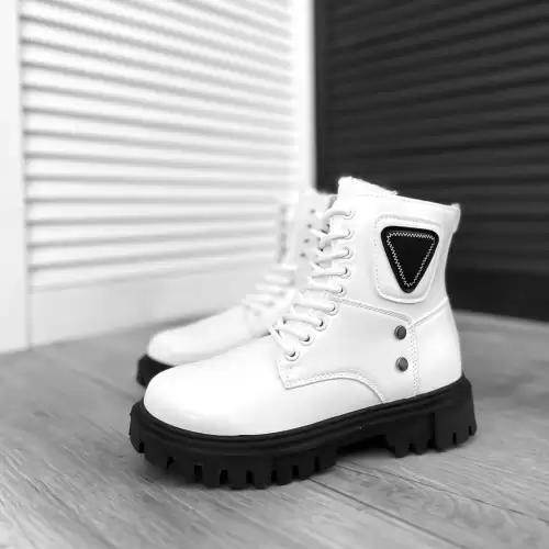 Ghete dama imblanite albe B11 T6-3