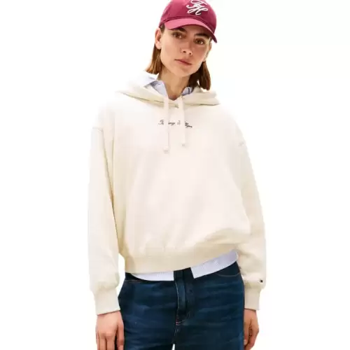 Hanorac Tommy Hilfiger CLASSIC SCRIPT FLEECE HOODIE