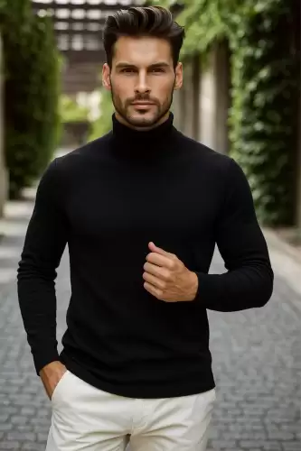 Helanca barbati slim fit neagra 13416