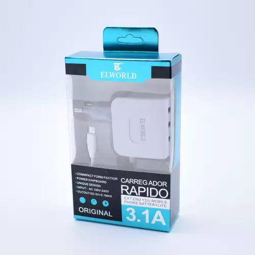 Incarcator Fast Charging Cu 3 USB MicroUSB 5V 3.1A Elworld – JXL-013 N8-5.3