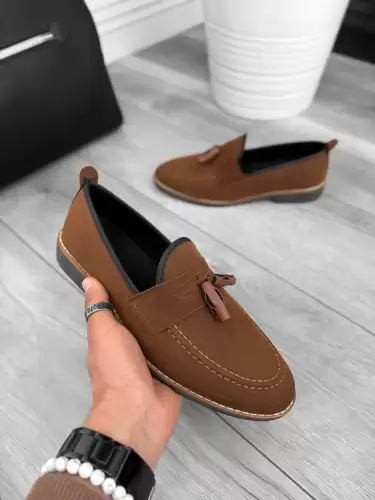 Mocasini barbati maro  tapla subtire  piele eco  comozi 12314 N6-1