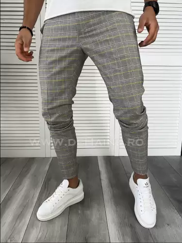 Pantaloni barbati casual in carouri B8010 P18-4.1