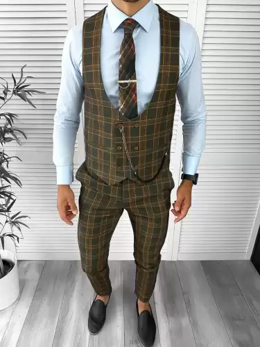 Pantaloni barbati eleganti in carouri  1745 O3-3.3