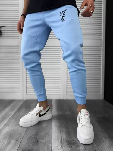 Pantaloni de trening  silon  albastri  12616 D3-2.4