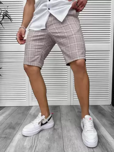 Pantaloni scurti casual cu imprimeu 13116 D4-3.3