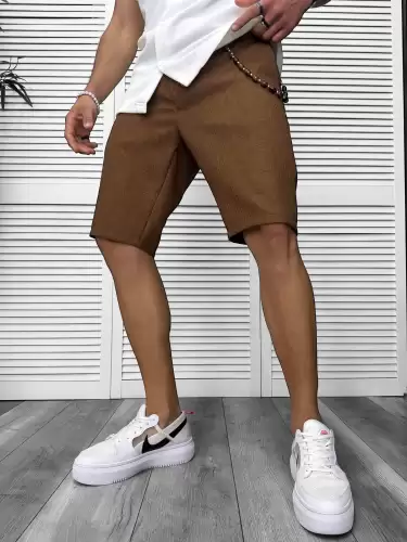 Pantaloni scurti casual maro 13057 O3-6.3