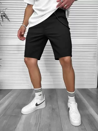 Pantaloni scurti casual negri 13058 O4-3.2