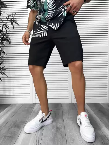 Pantaloni scurti casual negri 13058 O4-3.2