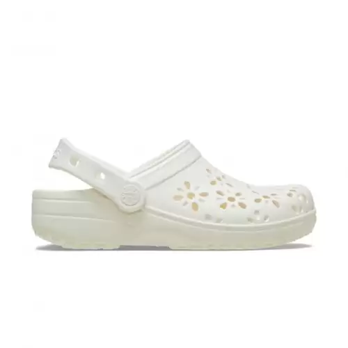 Papuci Crocs Classic Floral Cut Out Clog