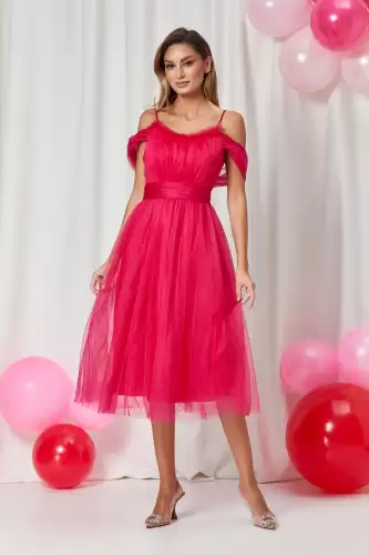Rochie Queeny Fucsia