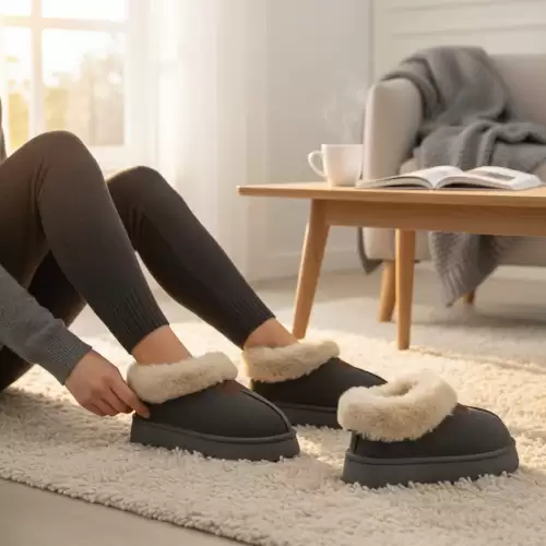 Saboti imblaniti dama gri B1