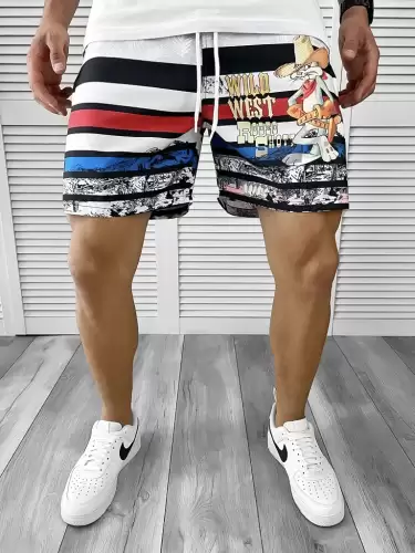 Sort de baie cu imprimeu 11647 D2-1.4